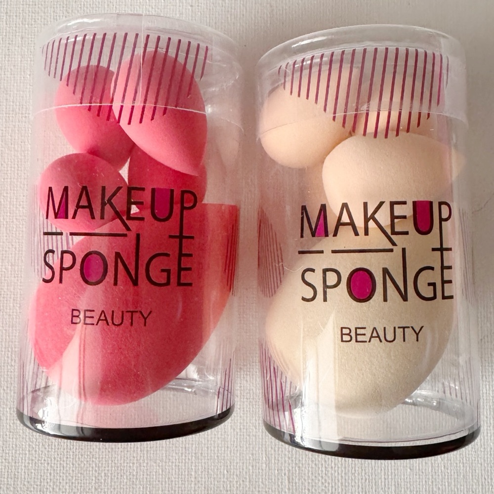 10-Piece Makeup Sponge Set- Pink + Nude Beauty Blenders (New & Unopened)